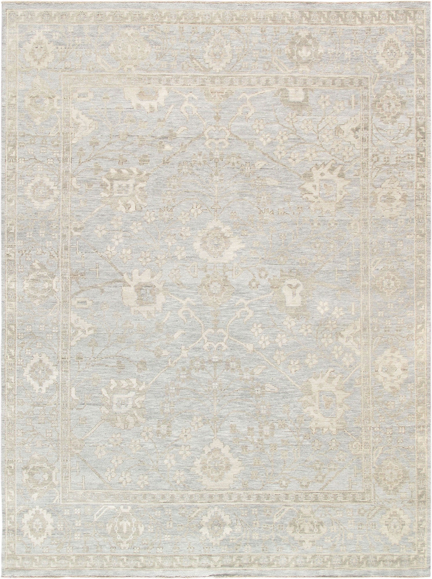 Pasargad - paj-214f Oushak Collection Hand-Knotted Wool Area Rug