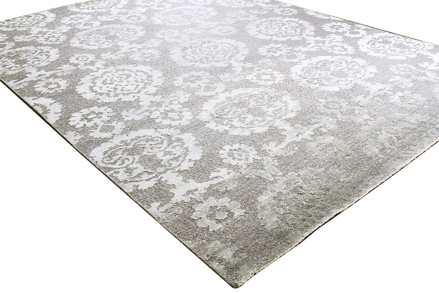 Pasargad - Transitional Collection Hand-Knotted Silk and Wool Area Rug 105'' x 141'' (PALE-294-3 9X12)