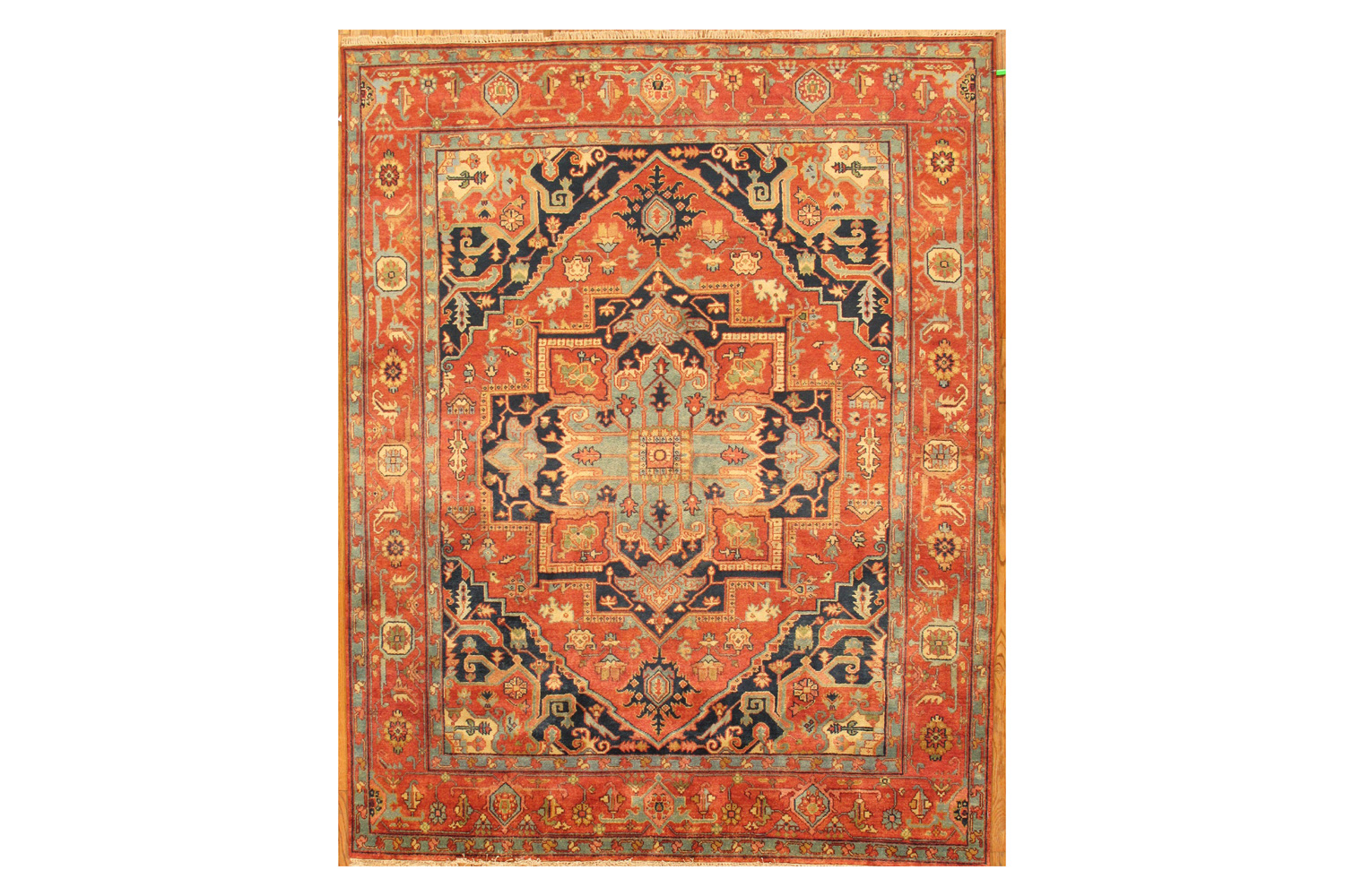 Pasargad - Serapi Collection Hand-Knotted Rust/Rust Wool Area Rug PB-20