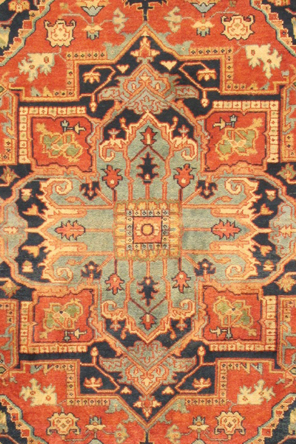 Pasargad - Serapi Collection Hand-Knotted Rust/Rust Wool Area Rug PB-20