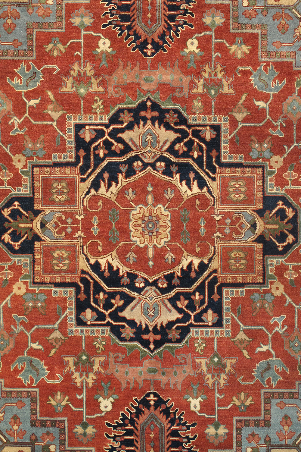 Pasargad Serapi Collection Hand-Knotted Wool Rust Area Rug (PB-5B 14X14) - 164'' x 167''