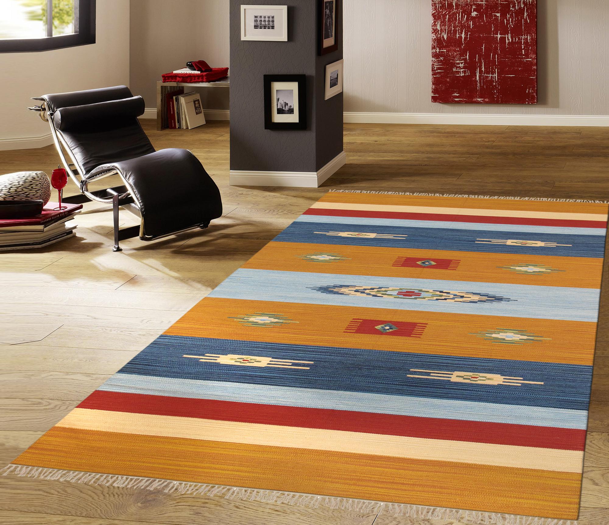 Pasargad Anatolian Collection Flat Weave Cotton Area Rug - Multi, 48" x 72" (pbb-02 4x6)