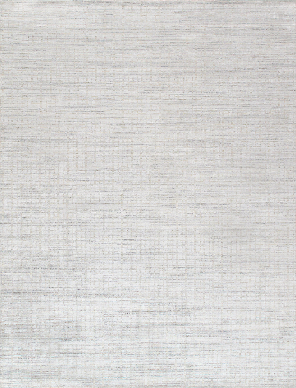 Pasargad - Slate Collection Hand-Loomed Ivory/Beige Bamboo Silk and Wool Area Rug PBFE-02