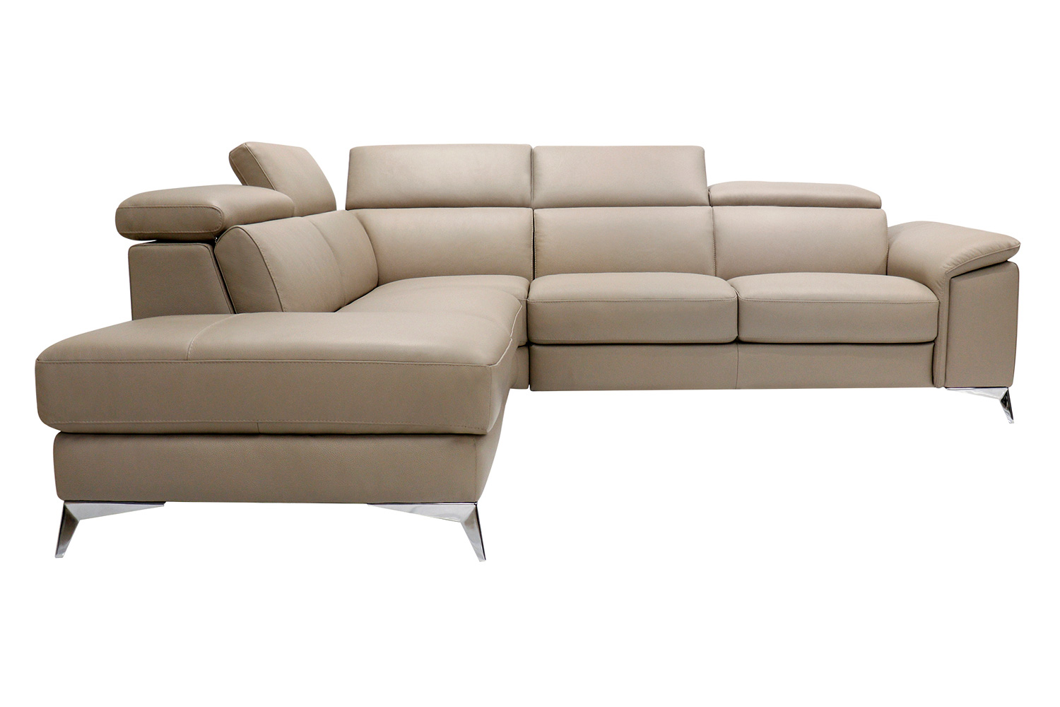 Pasargad - Modena Collection Italian Leather Sectional Sofa PC-1694M