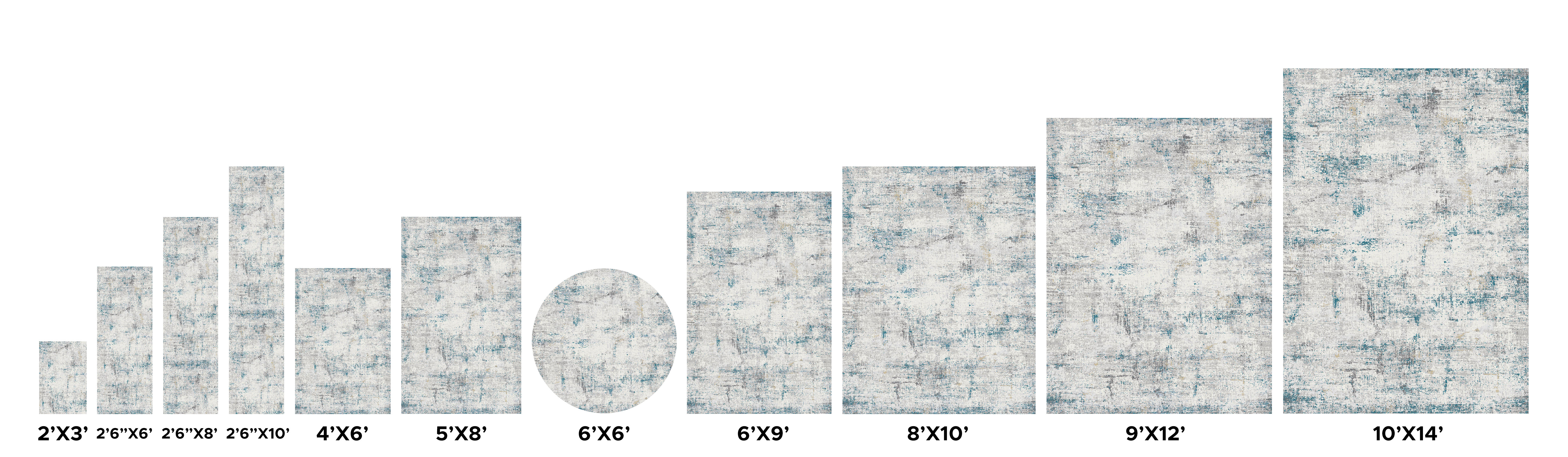 Pasargad Efes Collection Power Loom Polypropylene/Polyester Area Rug - L. Gray/L. Blue, 144" x 180" (pd-171b 12x15)