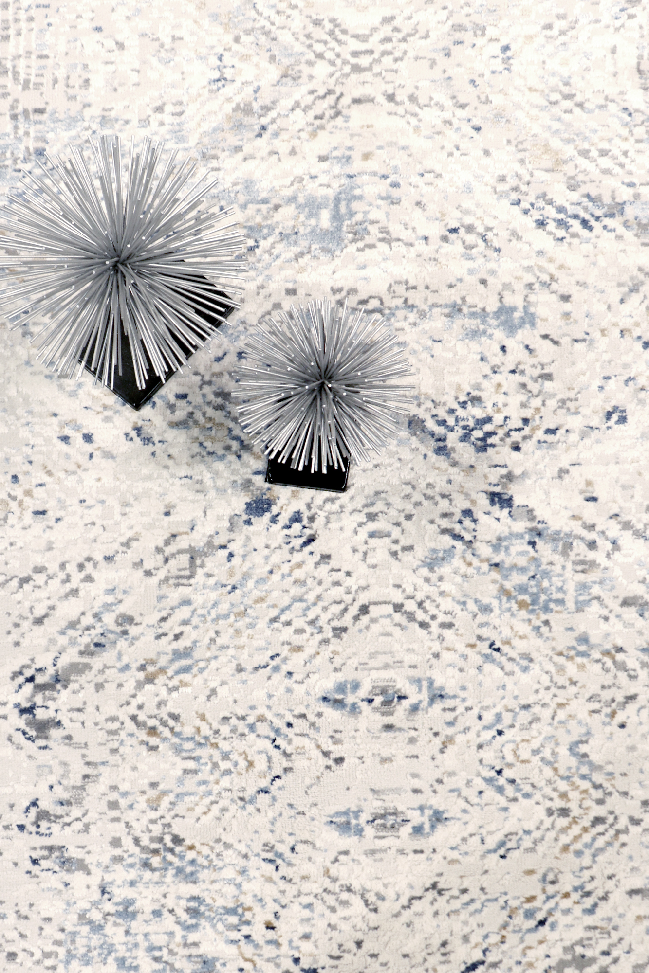 Pasargad Efes Collection Power Loom Polypropylene/Polyester Area Rug - L. Gray/L. Blue, 144" x 180" (pd-189b 12x15)