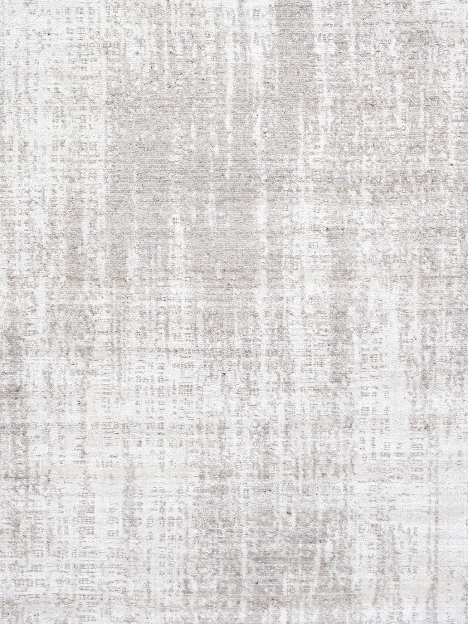 Pasargad - Amari Collection Hand-Loomed Bamboo Silk/Wool Area Rug in Taupe/Ivory, 63" x 92" (PDC-38T 5x8)