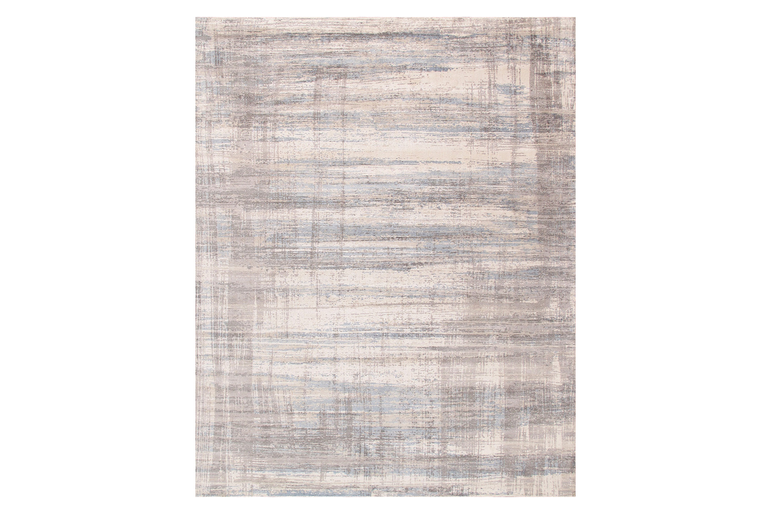 Pasargad - Modern Collection Handloom Silver Bamboo Silk and Wool Area Rug PEL-47