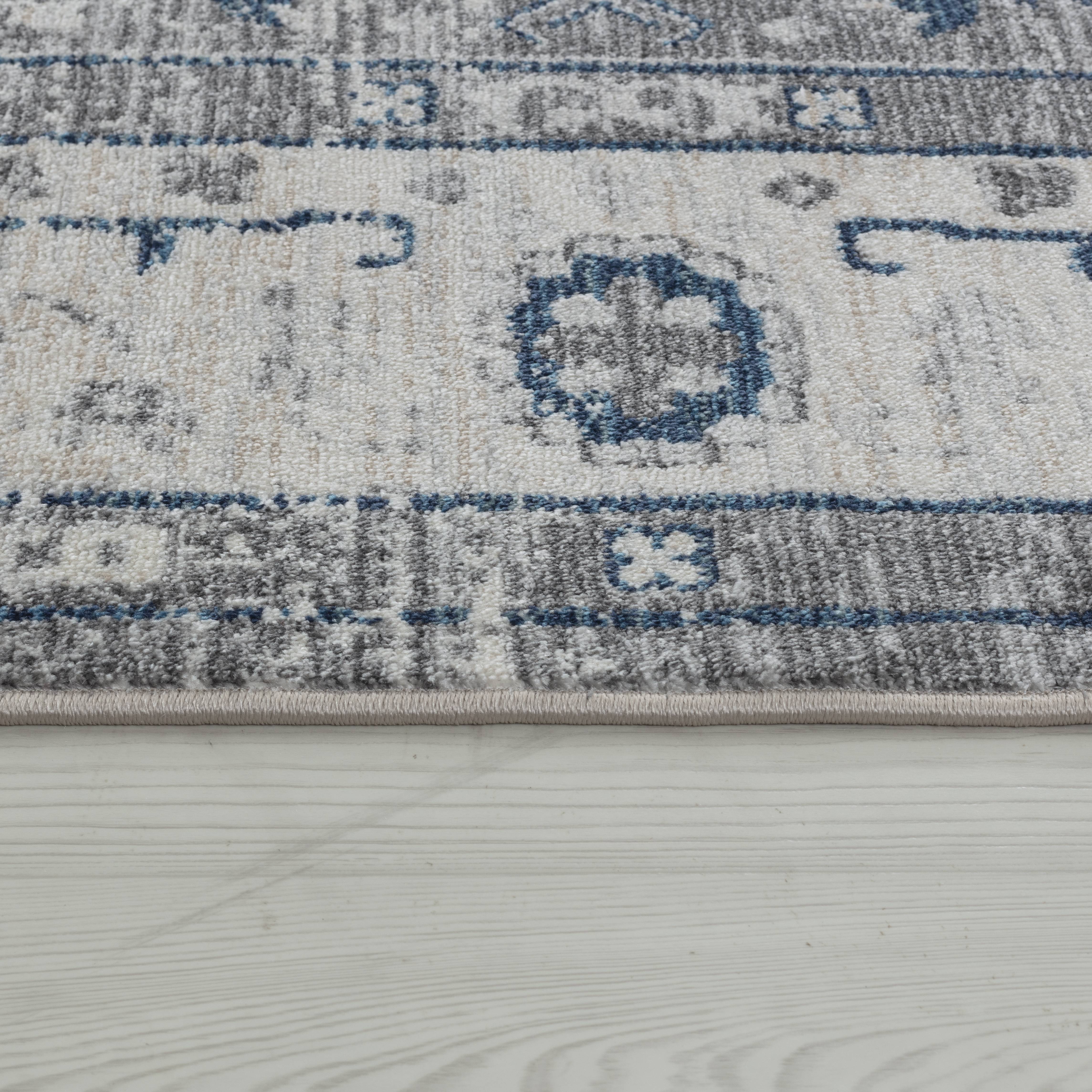 Pasargad Heritage Collection Power Loom Polypropylene/Polyester Area Rug - Gray/Ivory, 144" x 180" (pfh-02G 12x15)