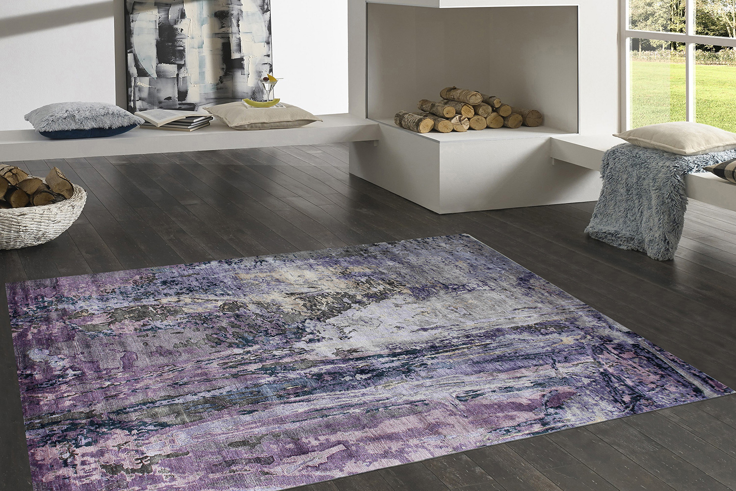 Pasargad - Modern Hand-knotted Silk Area Rug PFR-1203 12X15