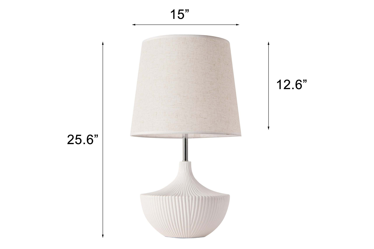 Pasargad - Jade Collection Metal and Ceramic Table Lamp Lights