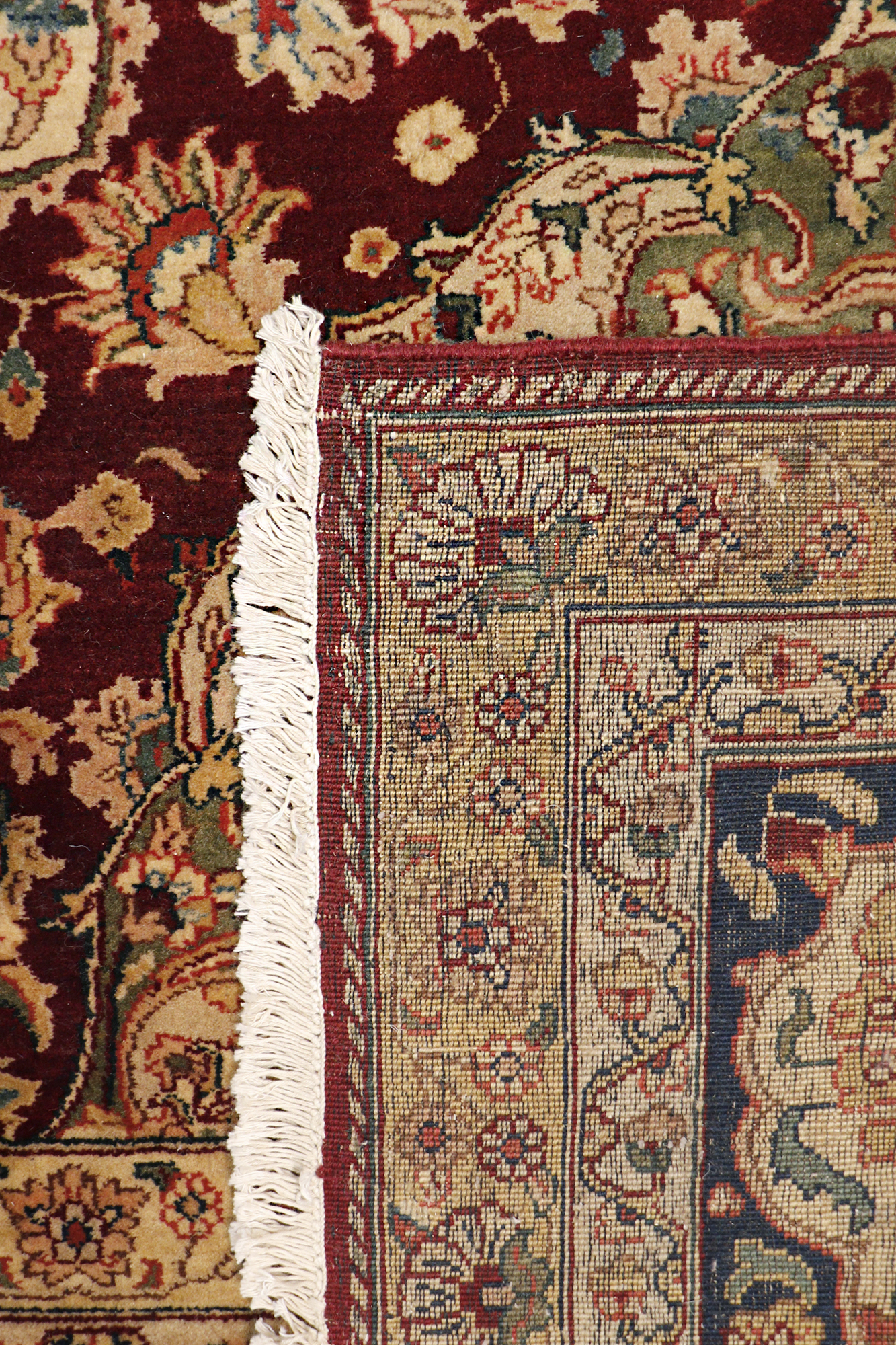 Pasargad Agra Collection Hand-Knotted Lamb's Wool Area Rug - Red/Multi, 134" x 220" (PH-260 11X18)