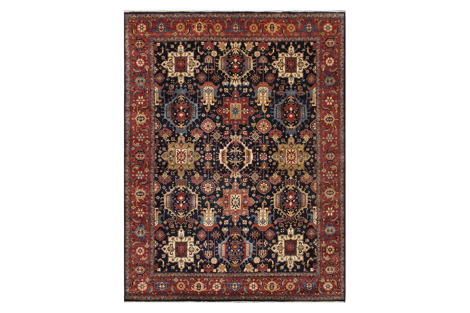 Pasargad - Karabakh Collection Hand-Knotted Wool Area Rug PJFZ-56