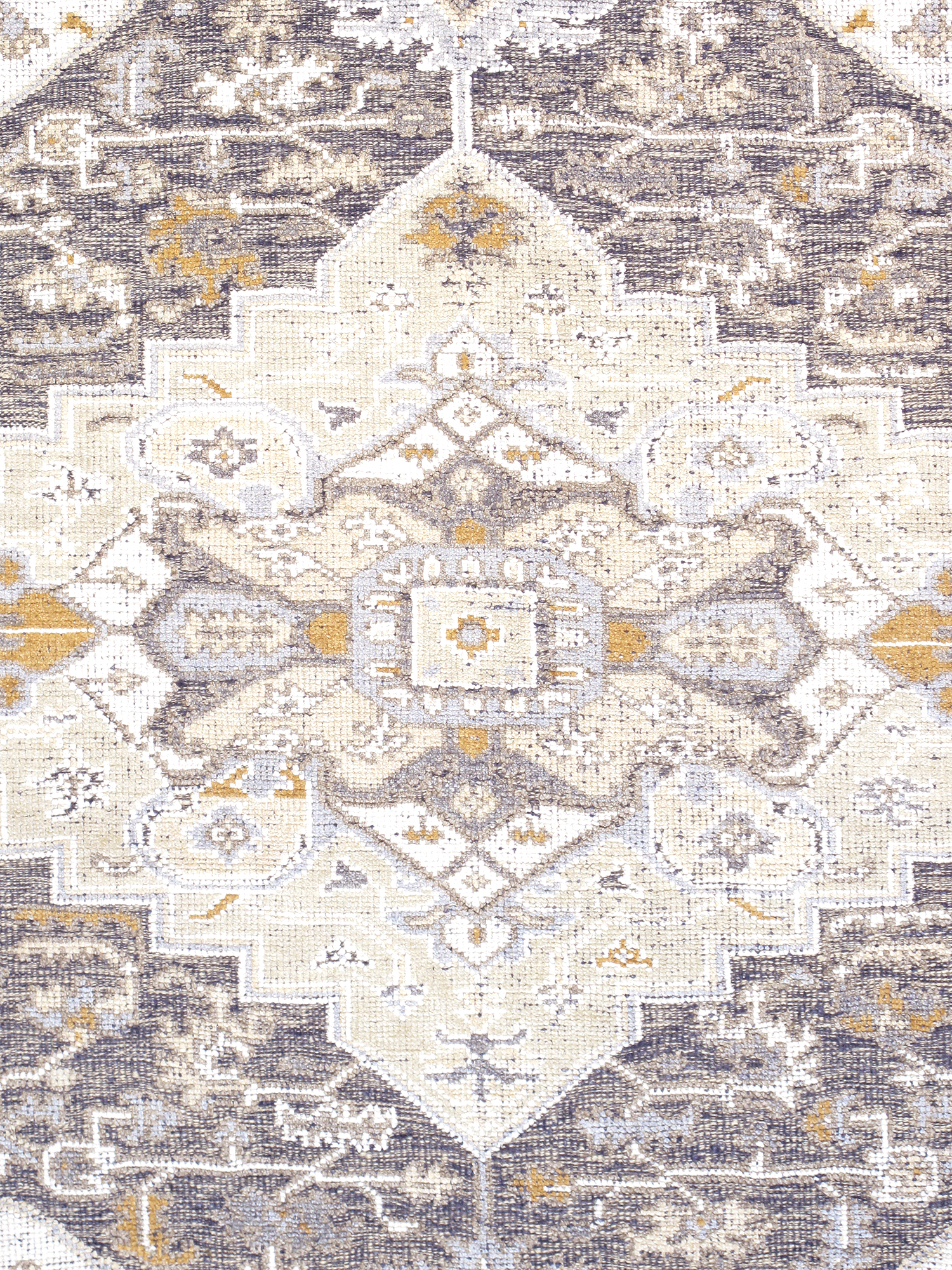 Pasargad - Serapi Collection Hand-Knotted Silk/Wool Area Rug in Blue, 98" x 122" (PJK-18 8x10)