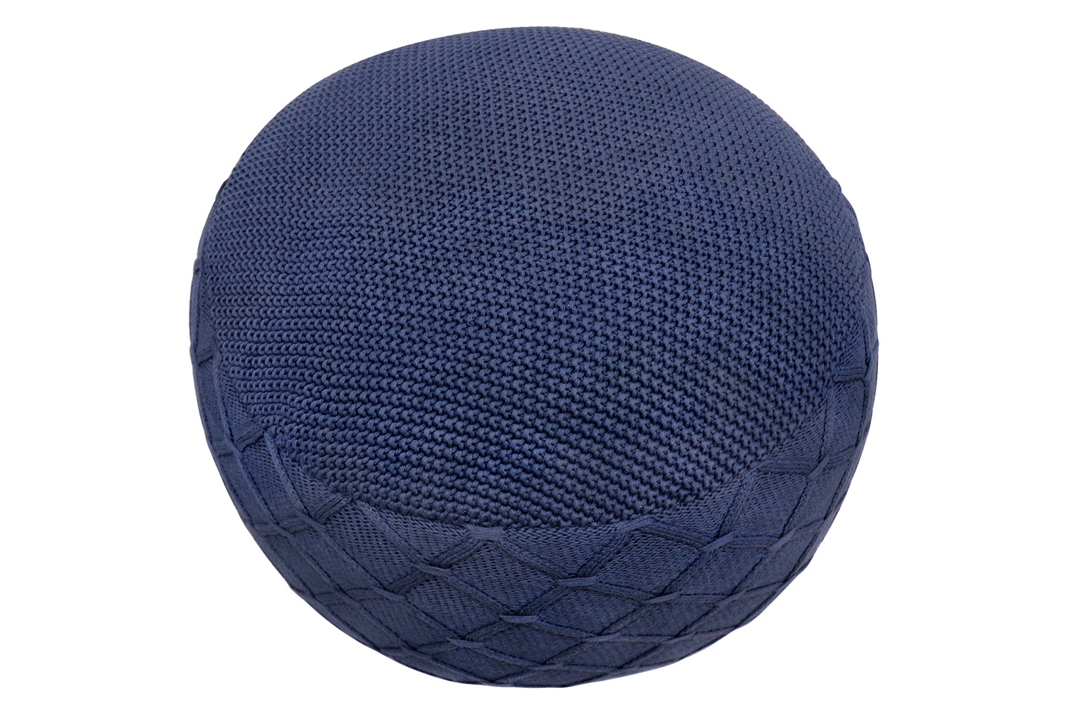 Pasargad - Santorini Collection Cotton Pouf