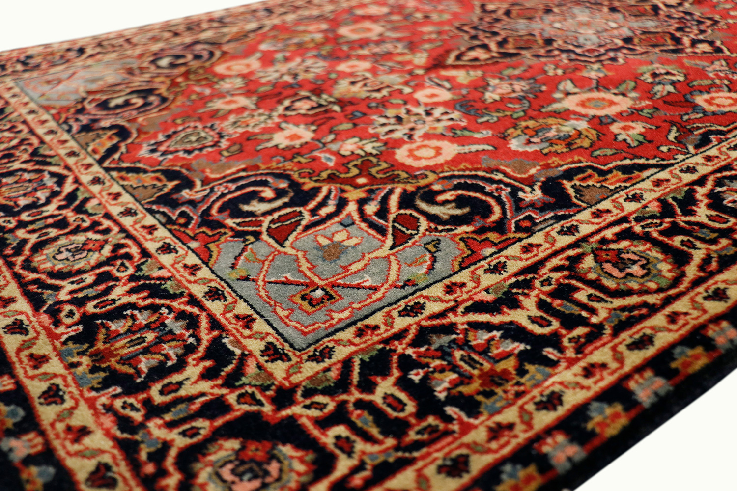 Pasargad Kashan Collection Hand-Knotted Lamb's Wool Runner (PL 2.06X18) - 30'' x 220''