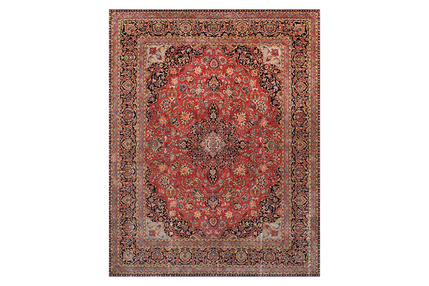 Pasargad - Kashan Collection Hand-Knotted Lamb's Wool Area Rug PL