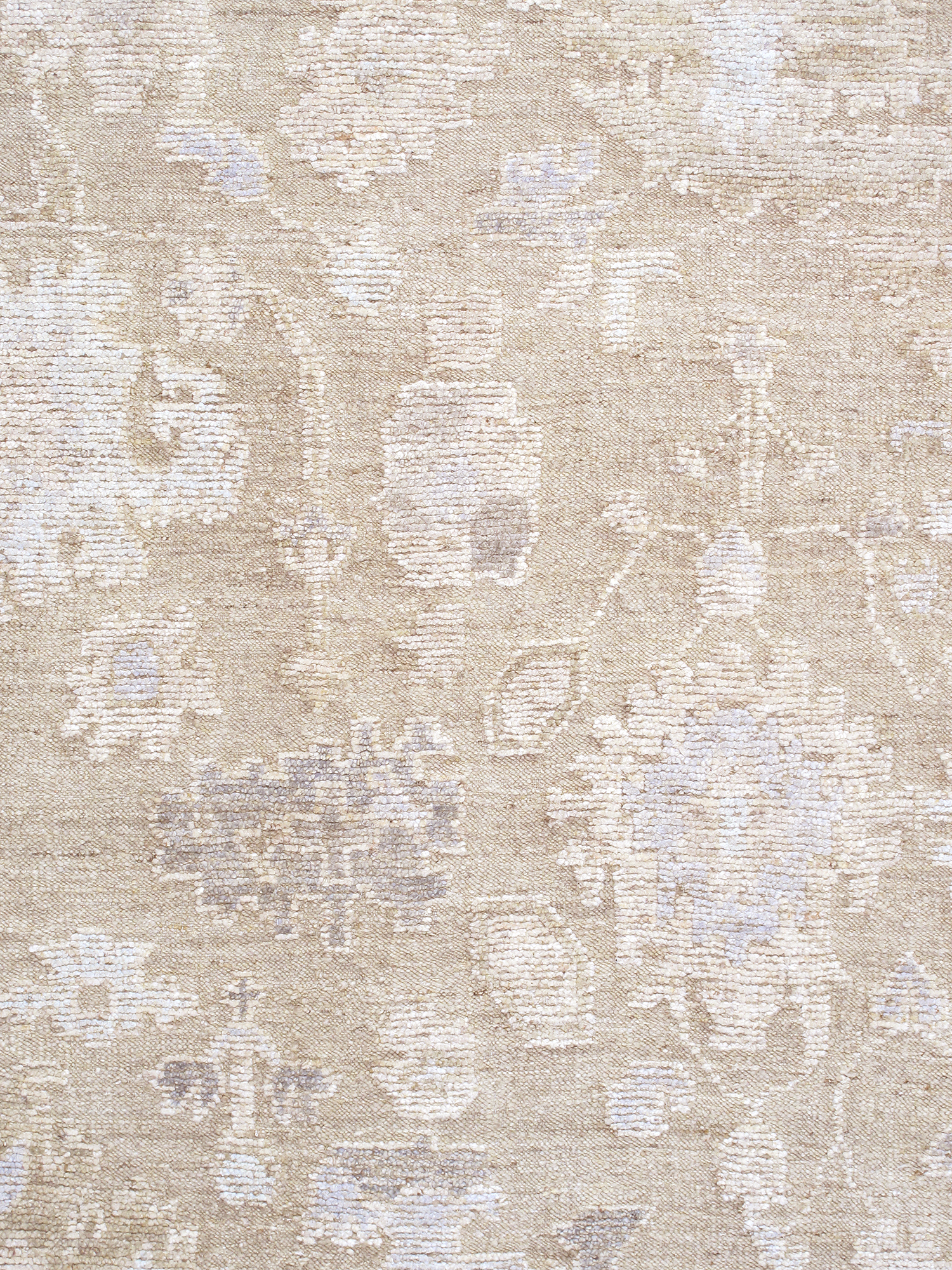 Pasargad - Oushak Collection Hand-Knotted Wool Area Rug in Camel/Beige, 111" x 147" (PLI-04 9x12)