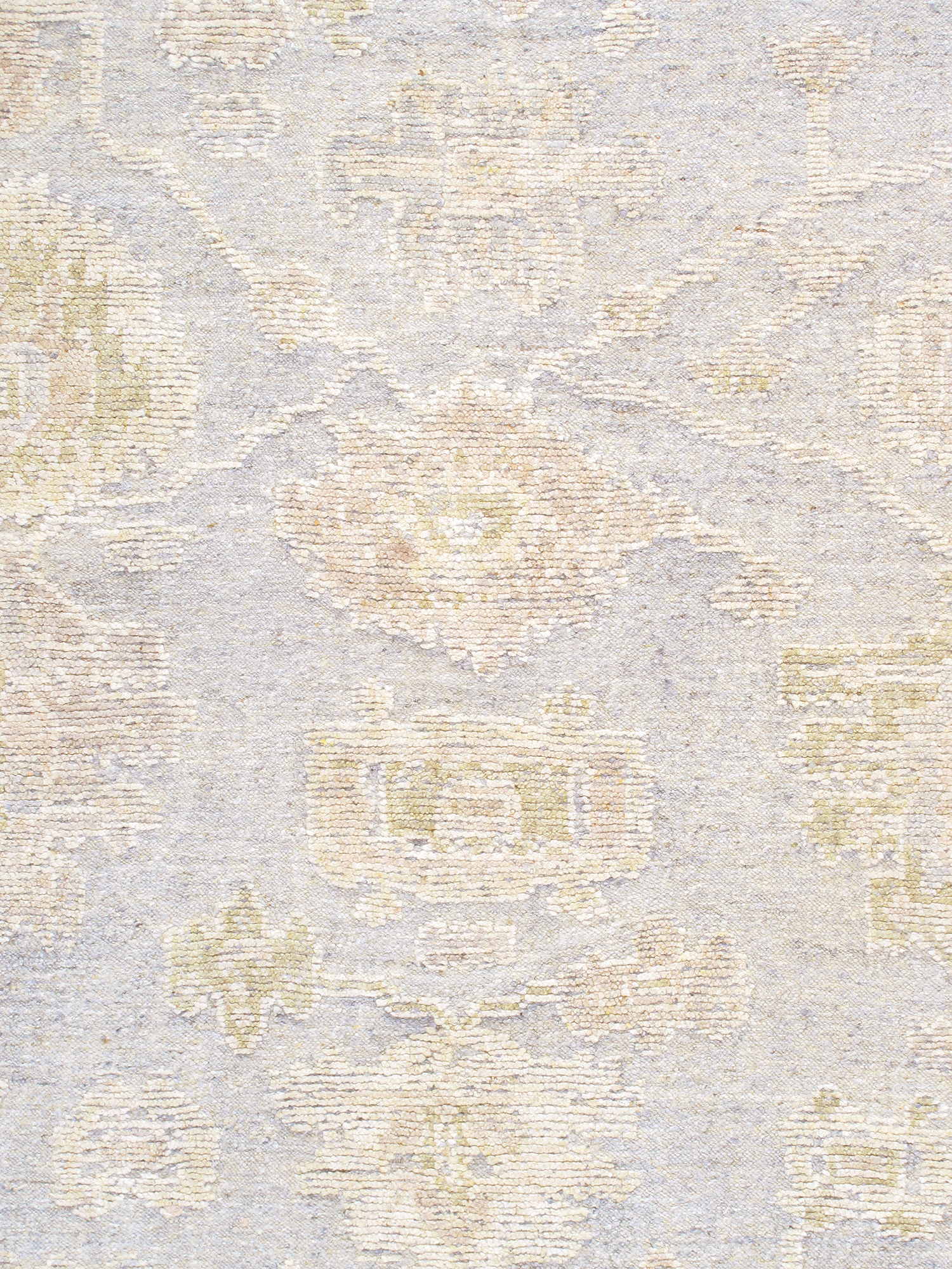 Pasargad - Oushak Collection Hand-Knotted Wool Area Rug in L. Gray, 111" x 146" (PLO-109 9x12)