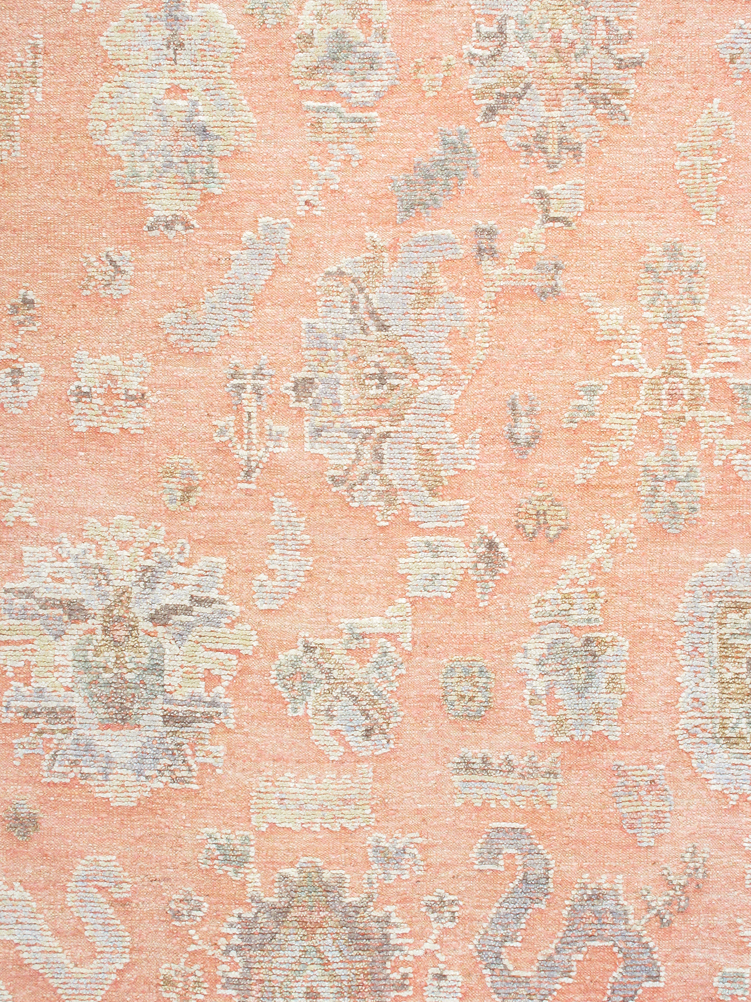 Pasargad - Oushak Collection Hand-Knotted Wool Area Rug in Salmon, 111" x 146" (PLO-39 9x12)