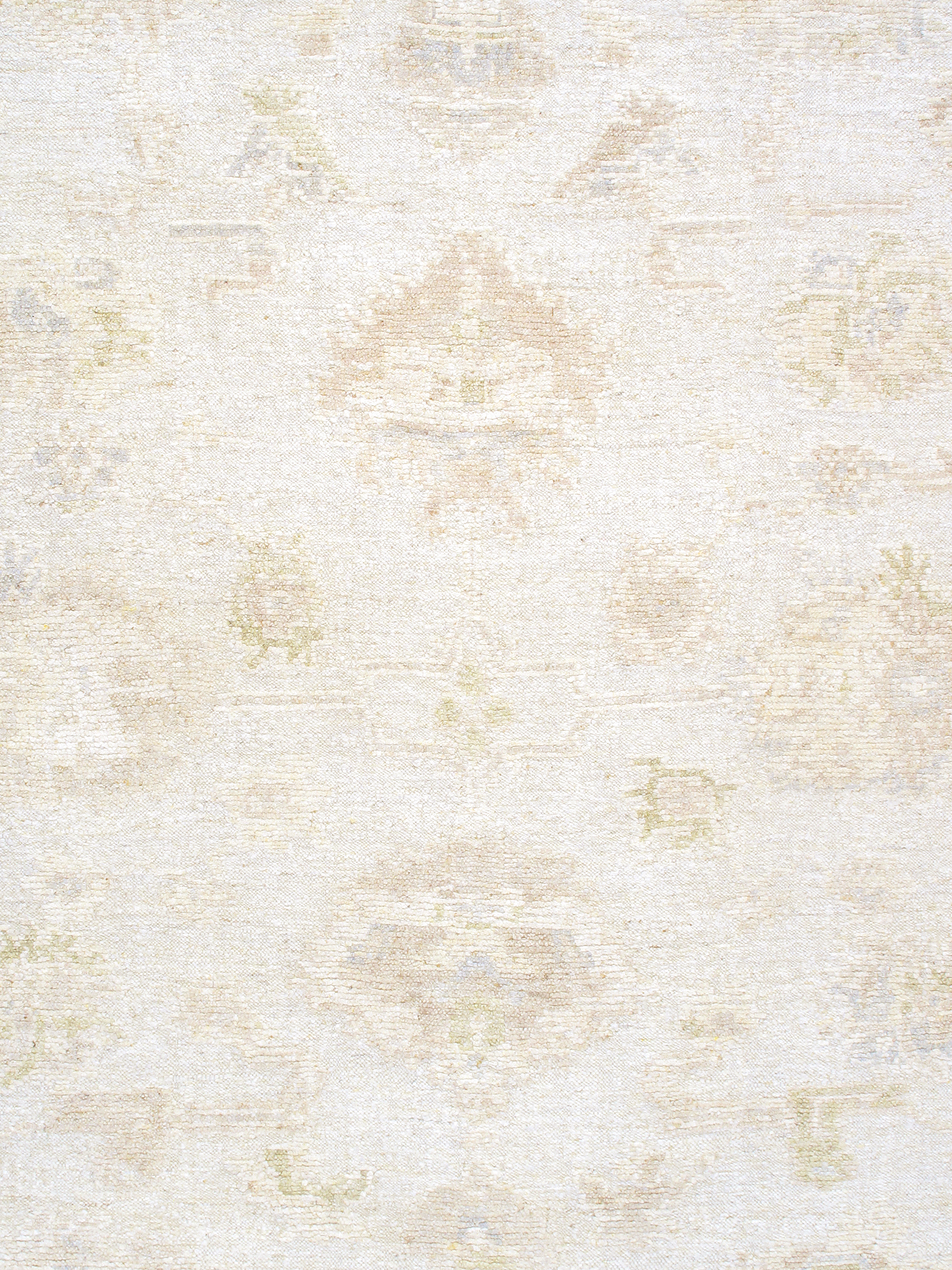 Pasargad - Oushak Collection Hand-Knotted Wool Area Rug in Silver, 111" x 143" (PLO-59 9x12)