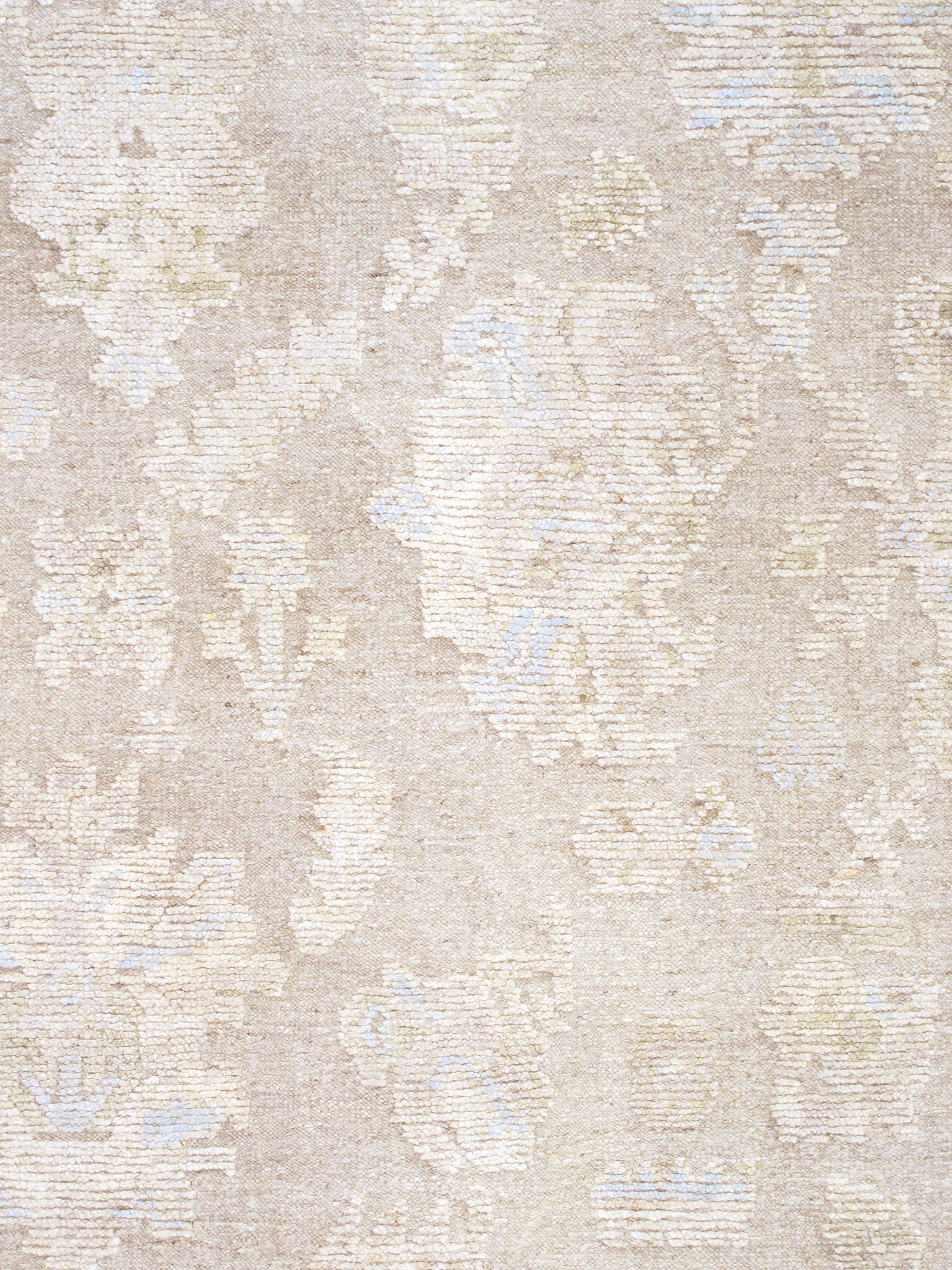 Pasargad - Oushak Collection Hand-Knotted Wool Area Rug in Taupe/Beige, 111" x 144" (PLO-64 9x12)