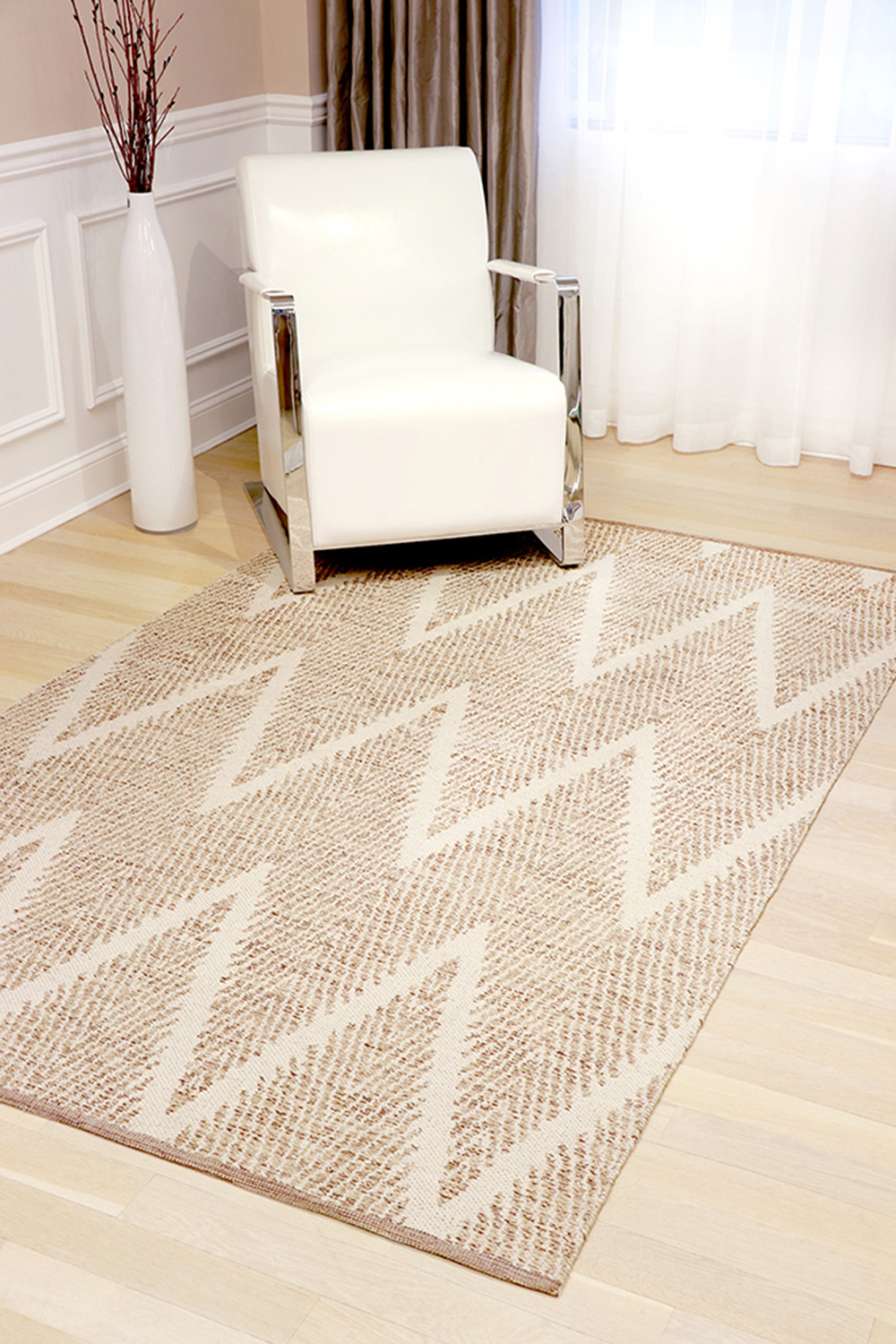 Pasargad Simplicity Collection Hand-Woven Cotton Area Rug (PLW-04 9X12) - 108'' x 144''