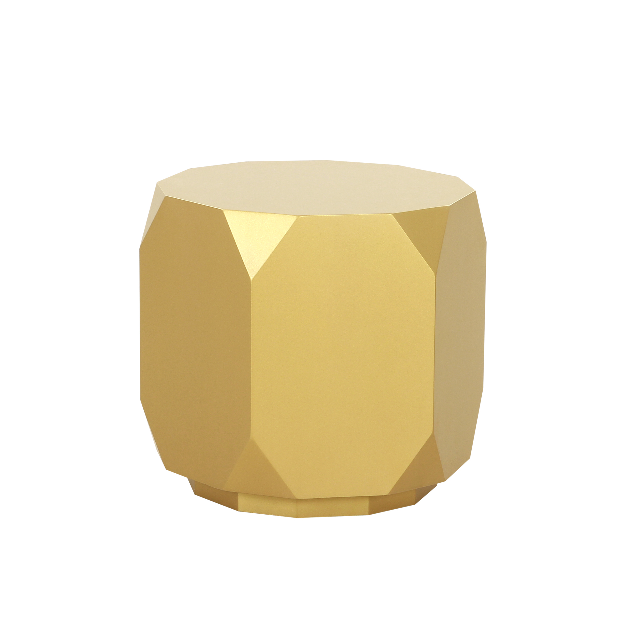 Pasargad - Selva Round Side Table in Gold, Wood