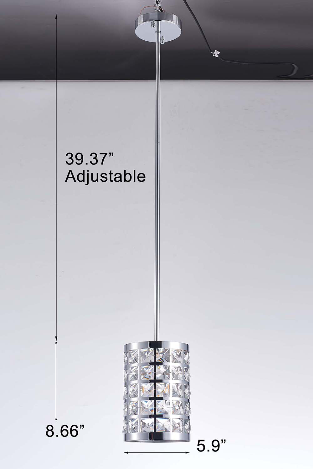 Pasargad - Hermoza Collection Metal and Crystal Pendant Lights (PMT-04)