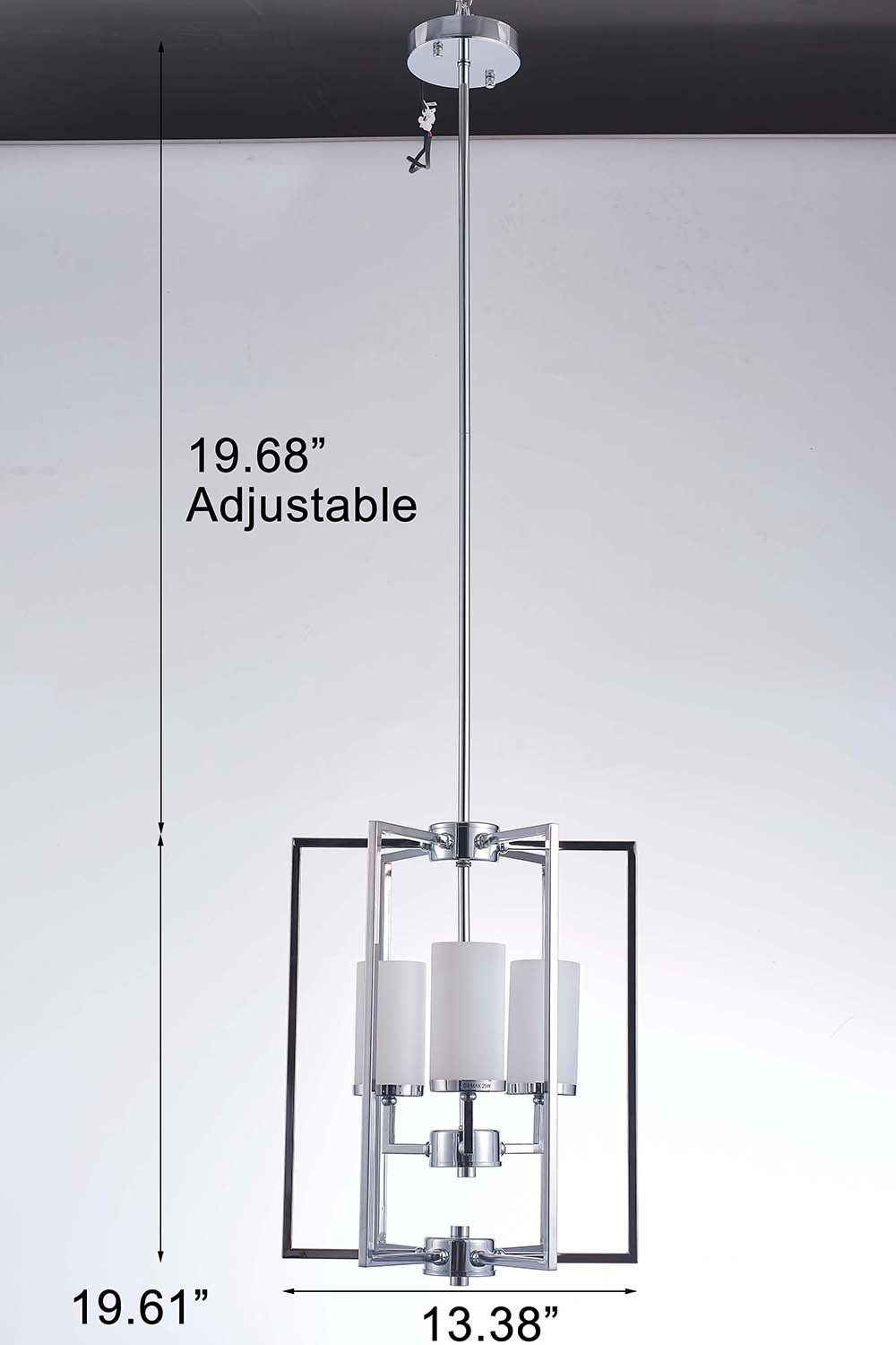 Pasargad - Riva Collection Metal and Glass Chandelier Lights (PMT-06)