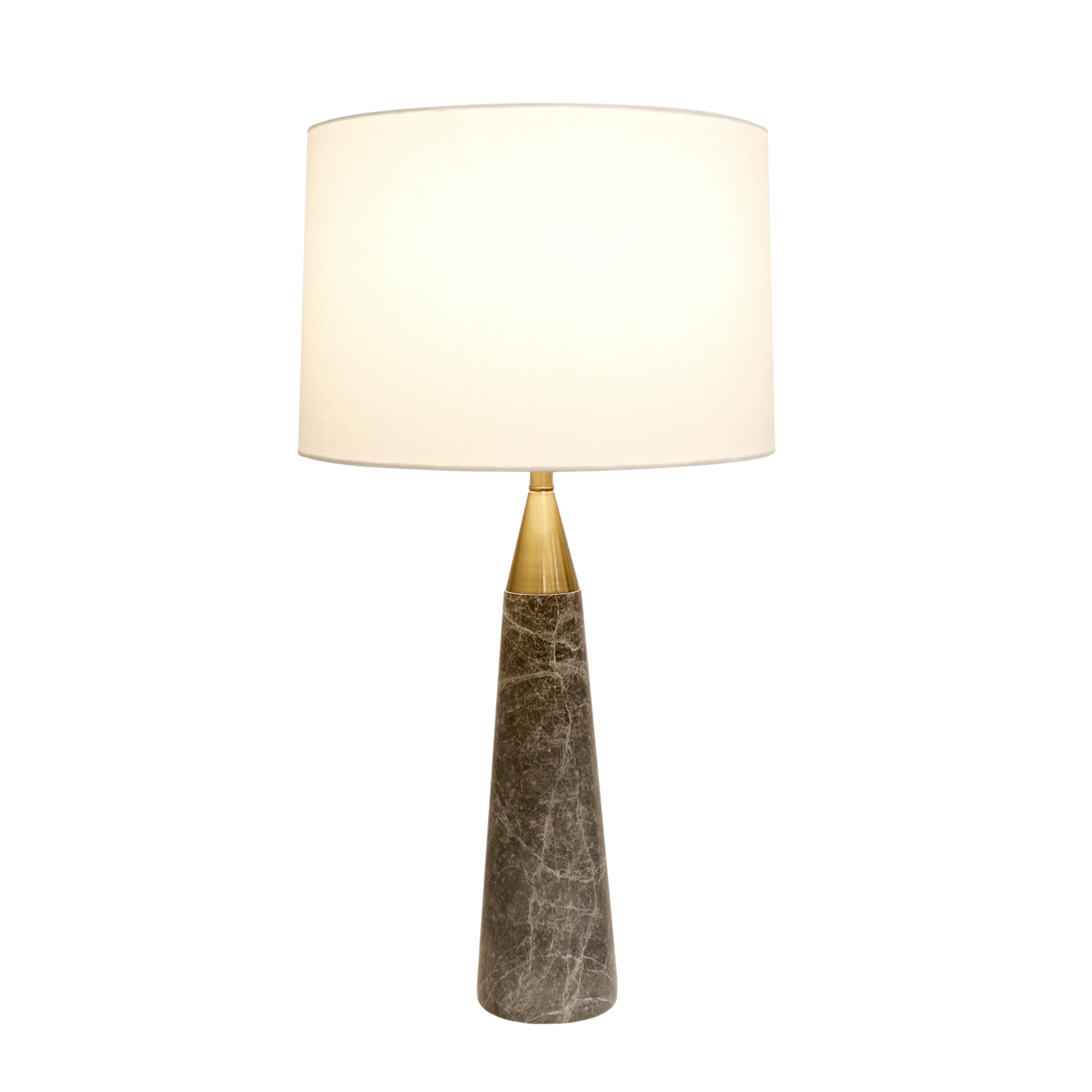 Pasargad - Radiance Table Lamp in White/Gold, Marble