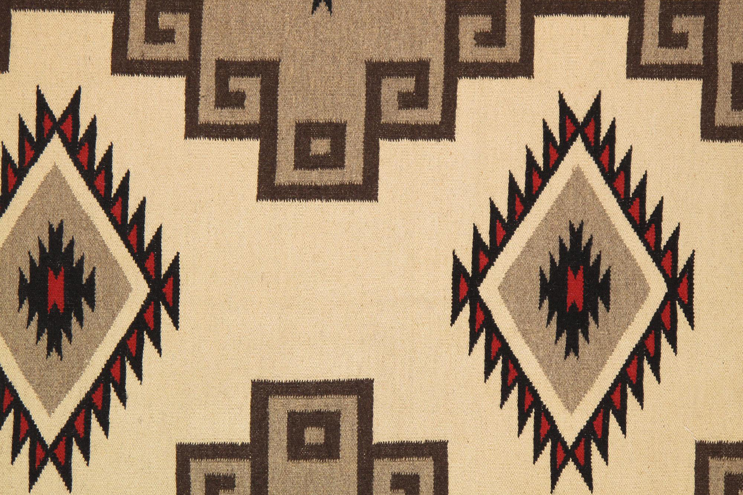 Pasargad - Navajo Style Hand-Woven Wool Mocha Area Rug 120'' x 167'' PNT-213