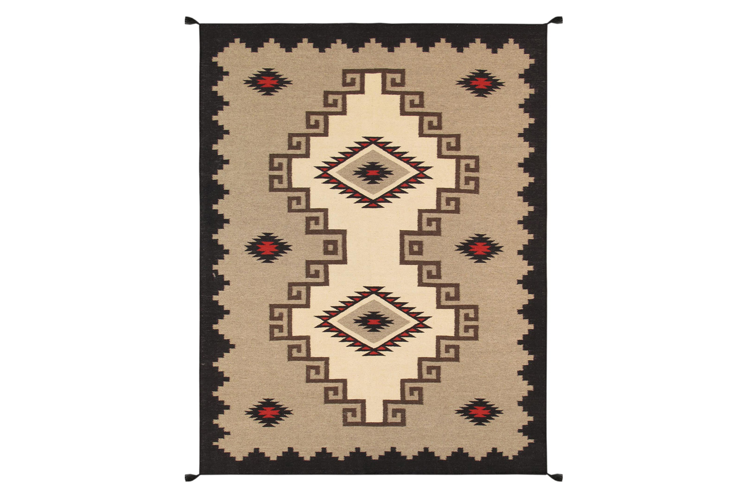 Pasargad - Navajo Style Hand-Woven Wool Mocha Area Rug 120'' x 167'' PNT-213