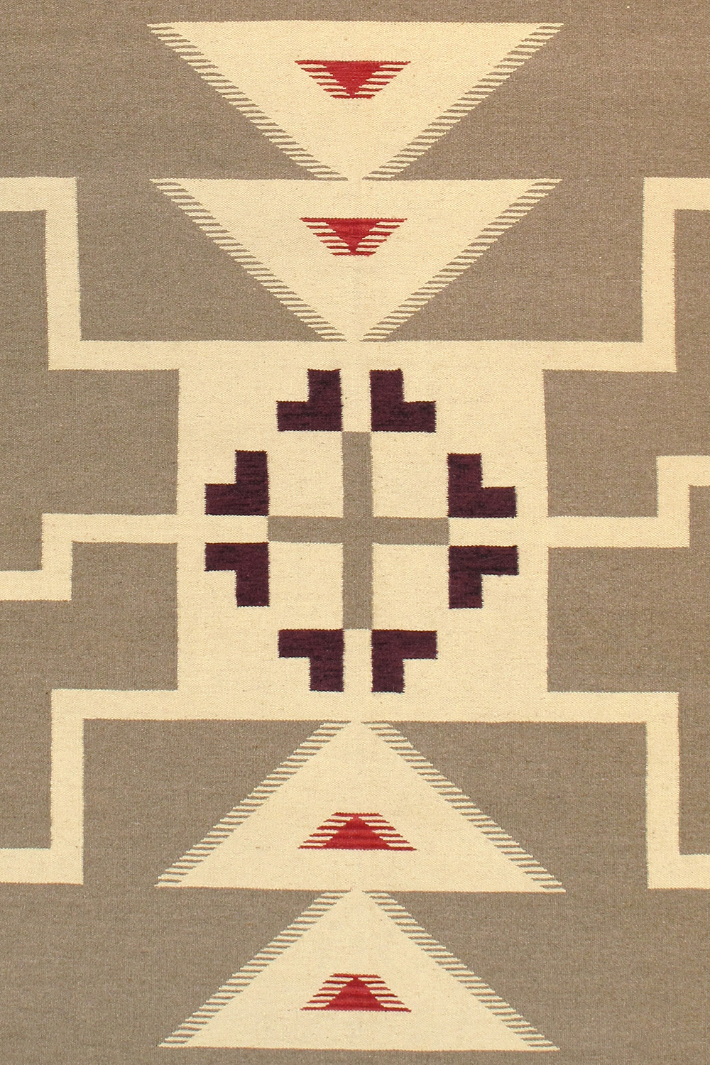 Pasargad - Navajo Style Hand-Woven Wool Light Brown Area Rug 107'' x 144'' (PNT-222 9X12)