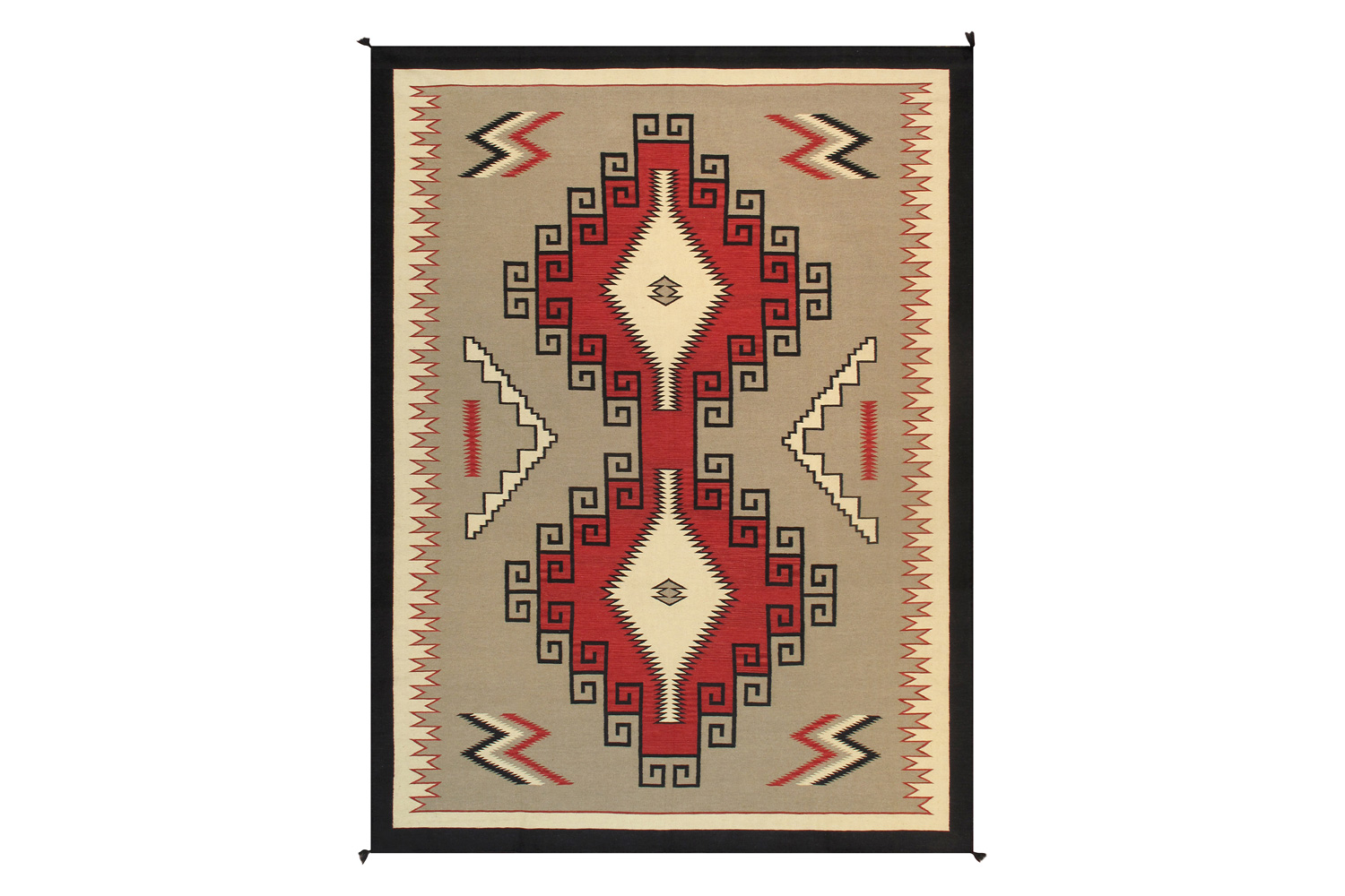 Pasargad - Navajo Style Hand-Woven Wool Mocha Area Rug PNT-223