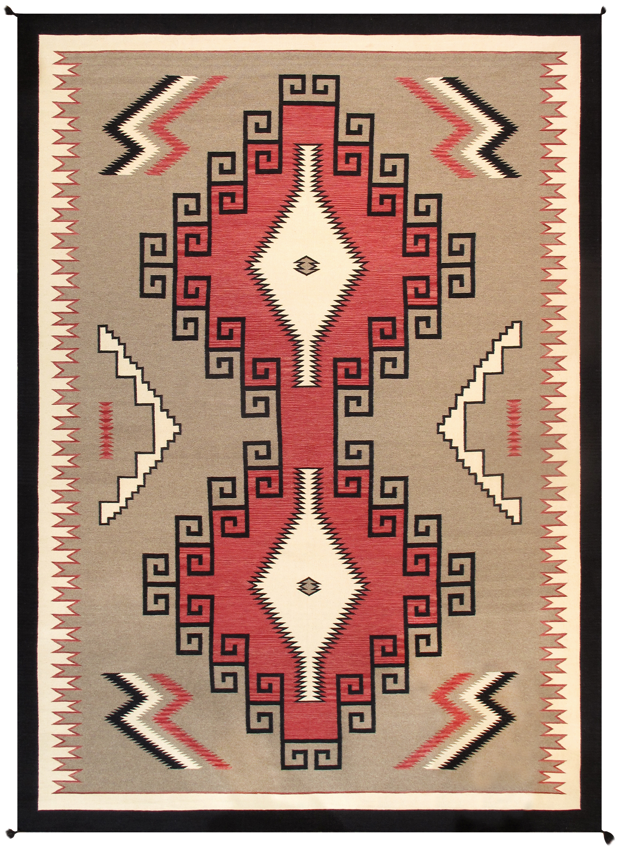 Pasargad - Navajo Style Hand-Woven Wool Mocha Area Rug 120'' x 168'' PNT-237