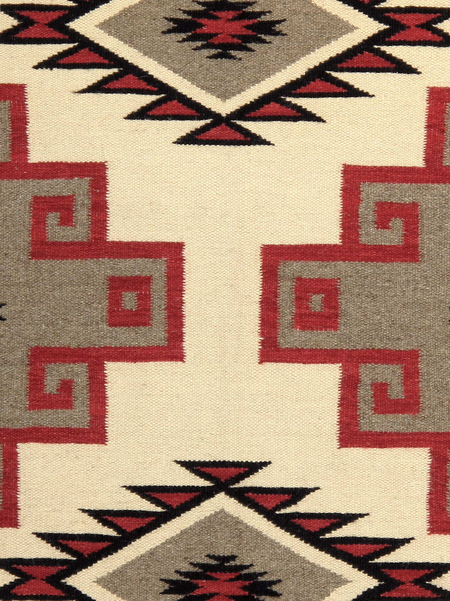 Pasargad - Tuscany Collection Flatweave Wool Area Rug in Mocha/Black, 59" x 84" (PNT-275 5x7)