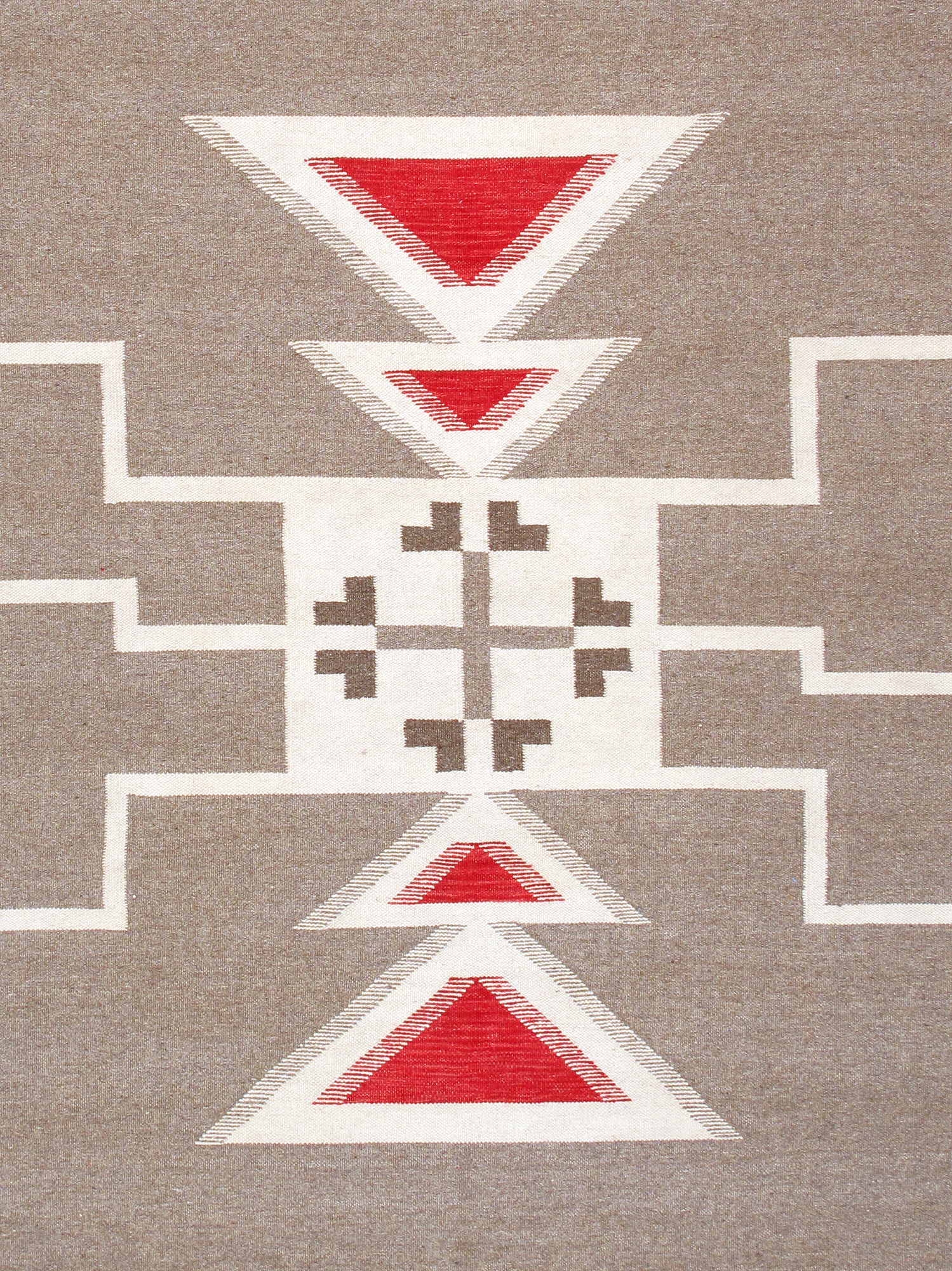 Pasargad - Tuscany Collection Flatweave Wool Area Rug in Mocha, 122" x 161" (PNT-310 10x14)