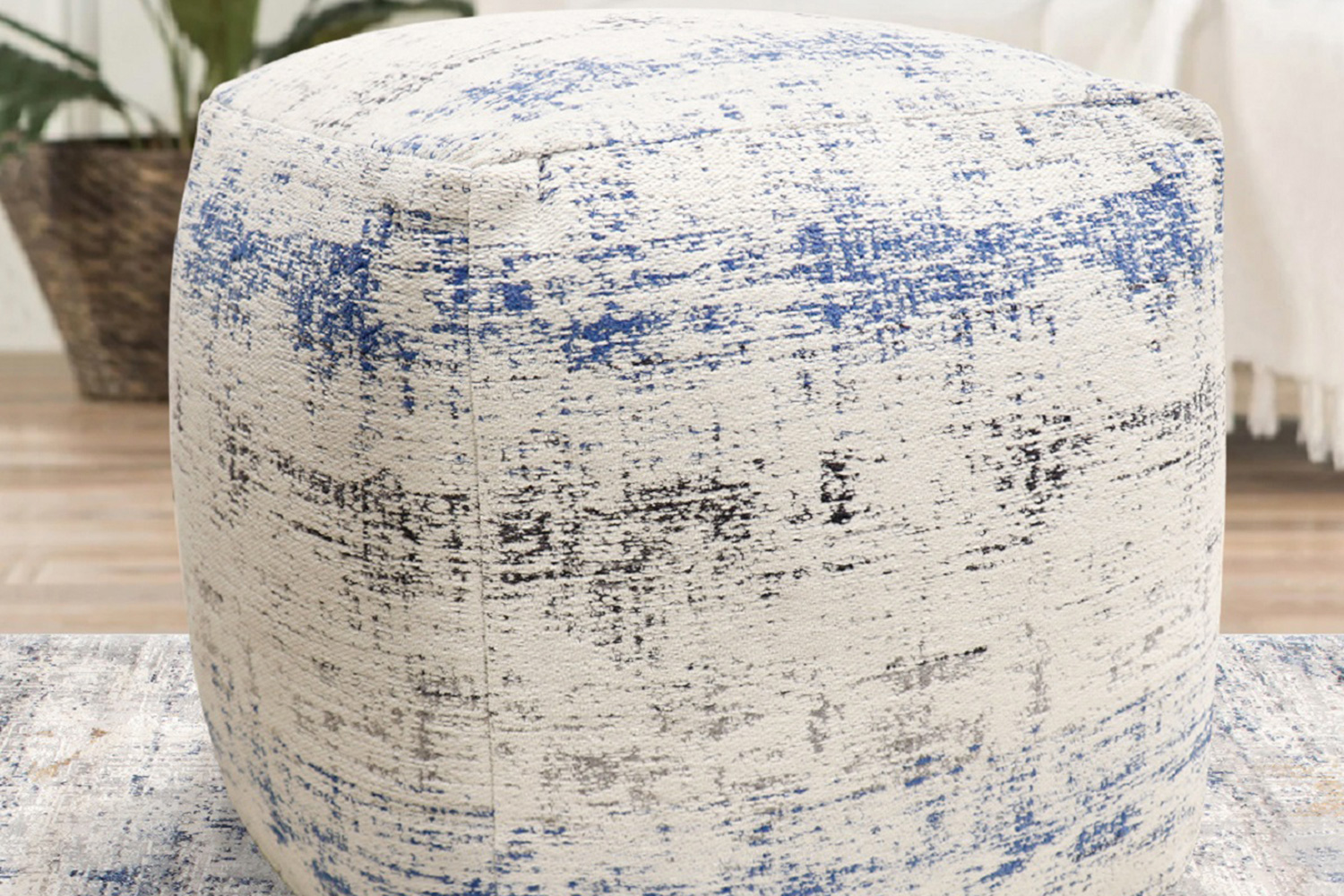 Pasargad - Grandcanyon Distressed Cotton Pouf