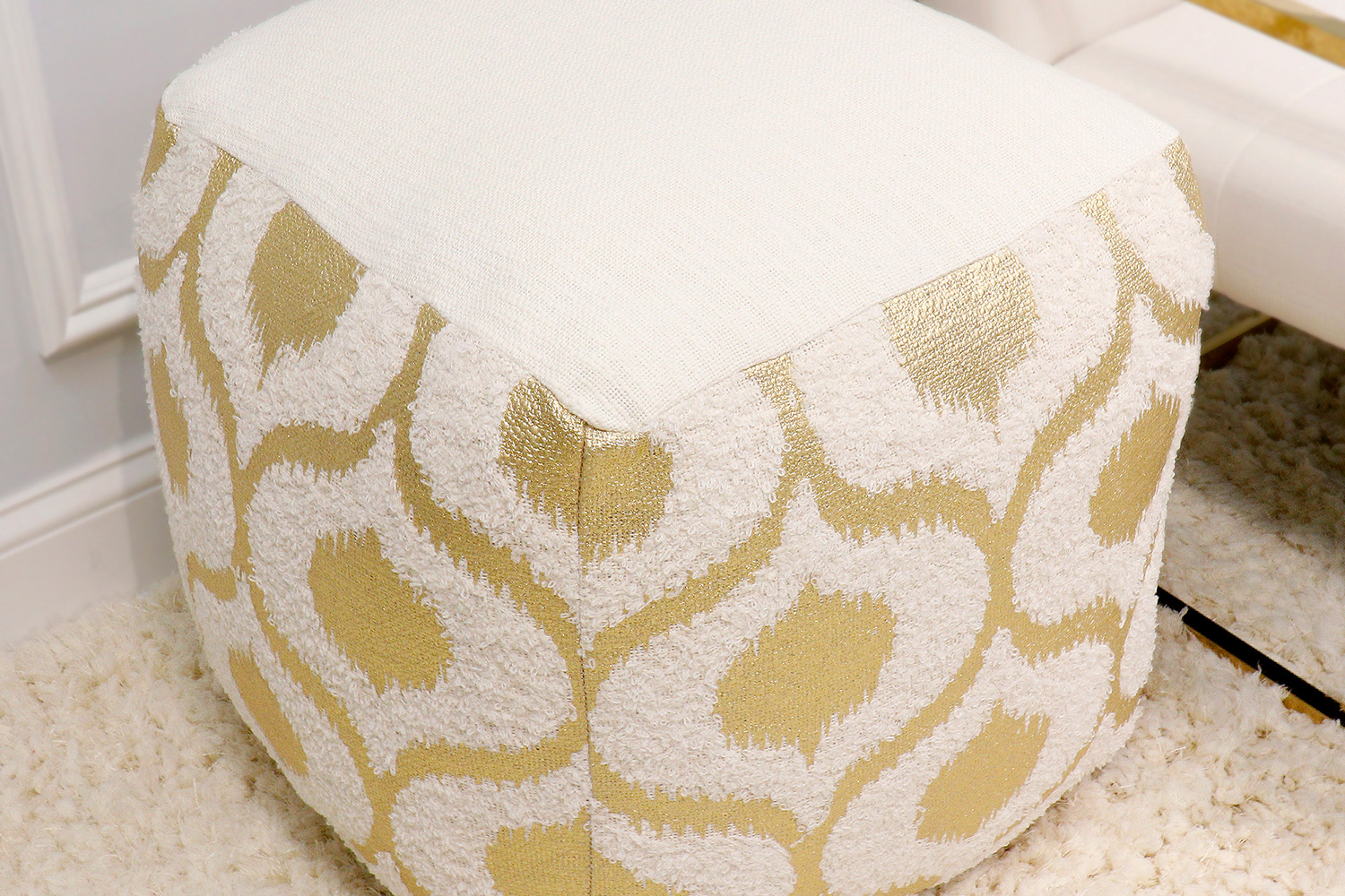 Pasargad - Grand Canyon Cotton Pouf Ivory Color