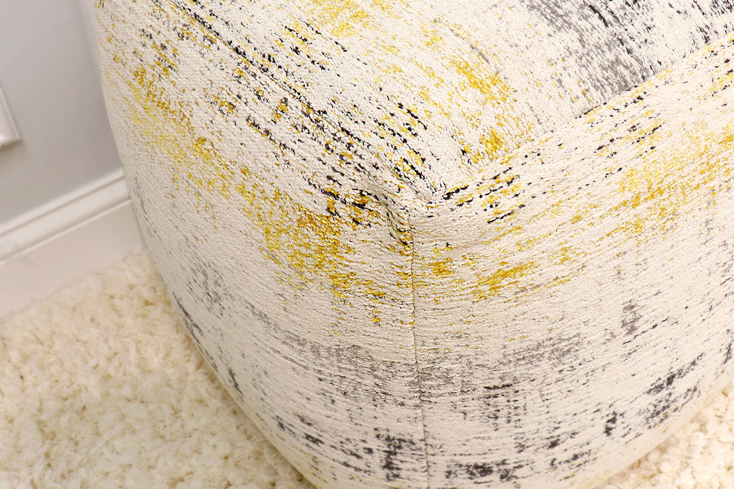 Pasargad - Grand Canyon Distressed Cotton Pouf