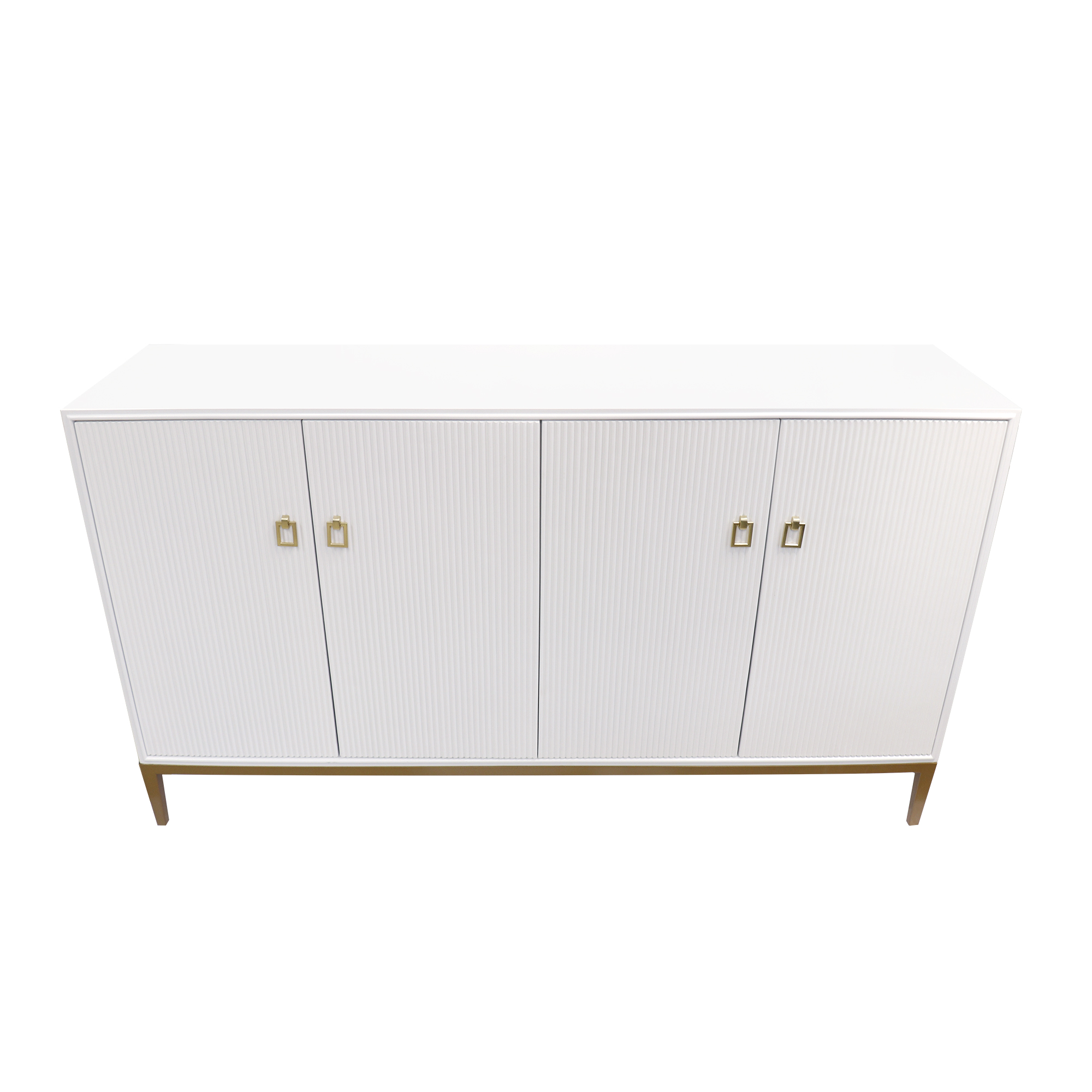 Pasargad Victoria 4 Doors, 2 Drawer Sideboard - Ivory/Bronze, Wood