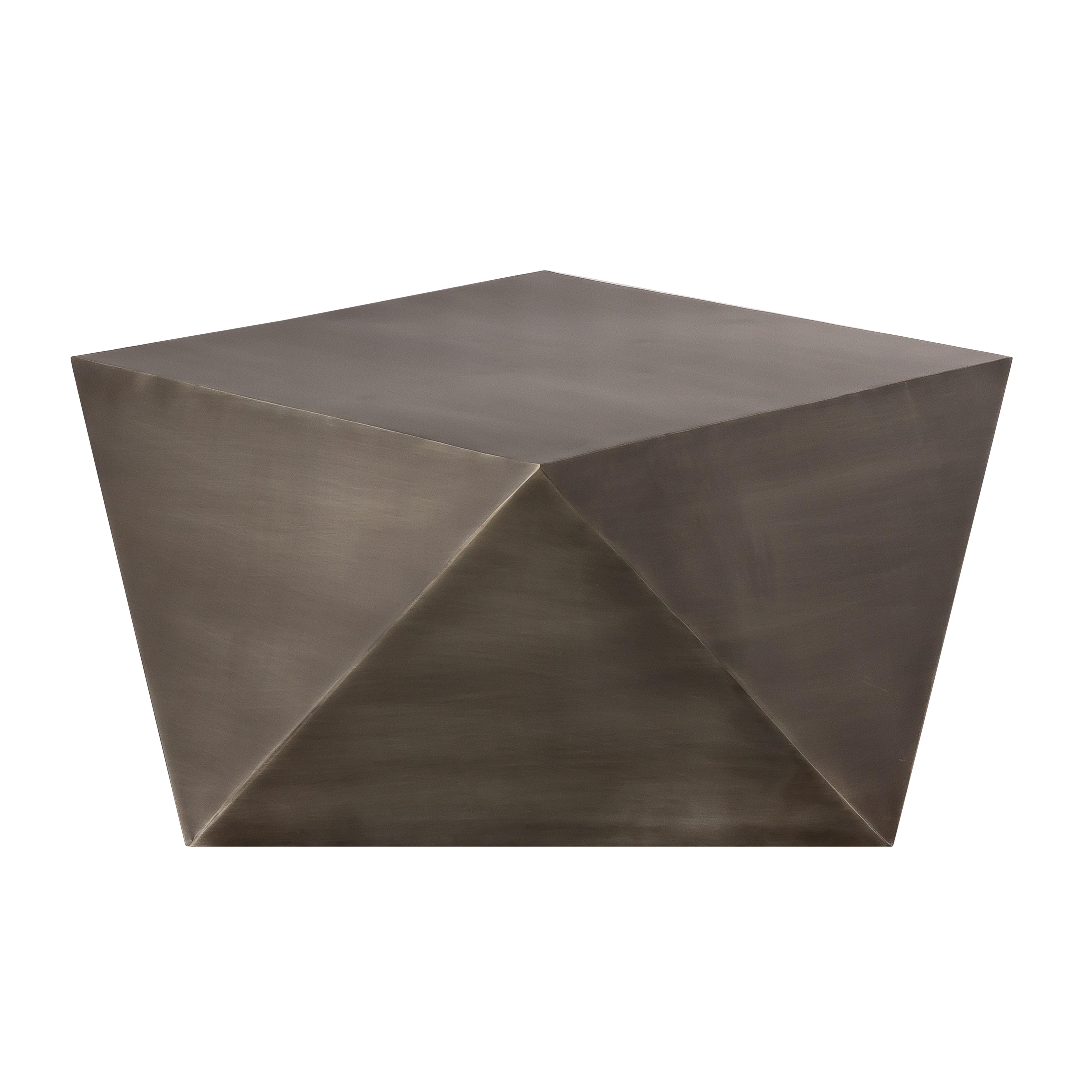 Pasargad Dimitri Square Coffee Table - Gray, Iron