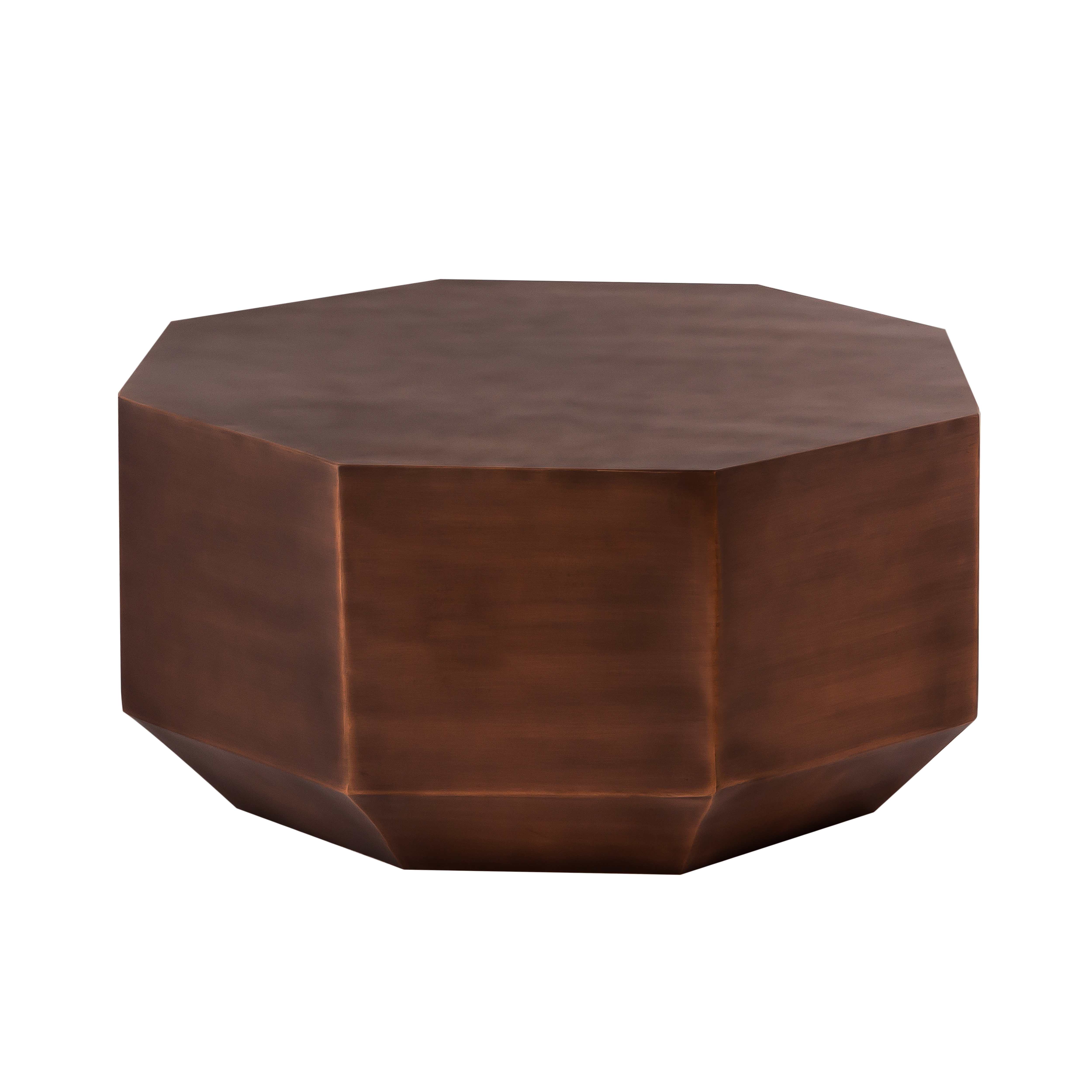 Pasargad™ Byzantine Dorian Round Coffee Table - Copper, Iron