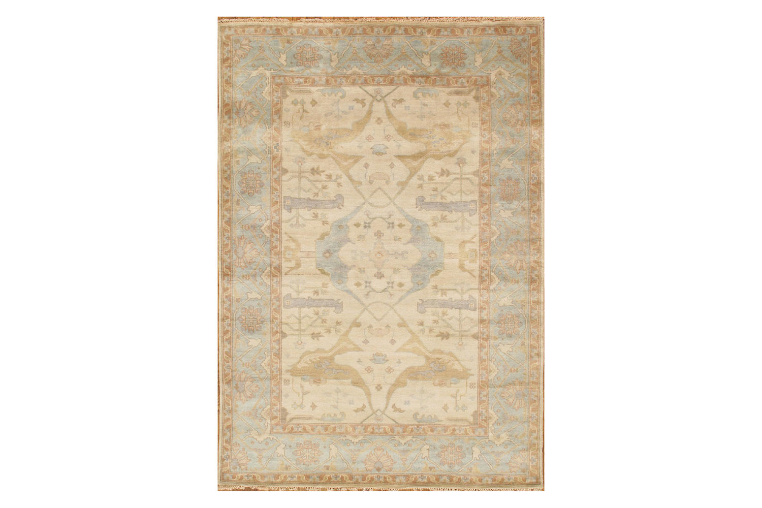 Pasargad - Oushak Collection Hand-Knotted Lamb's Wool Area Rug PS-1