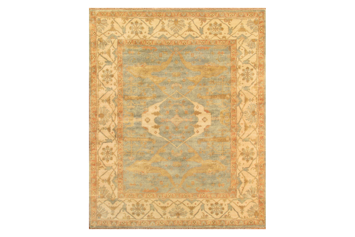 Pasargad - Oushak Collection Hand-Knotted Lamb's Wool Area Rug PS-1