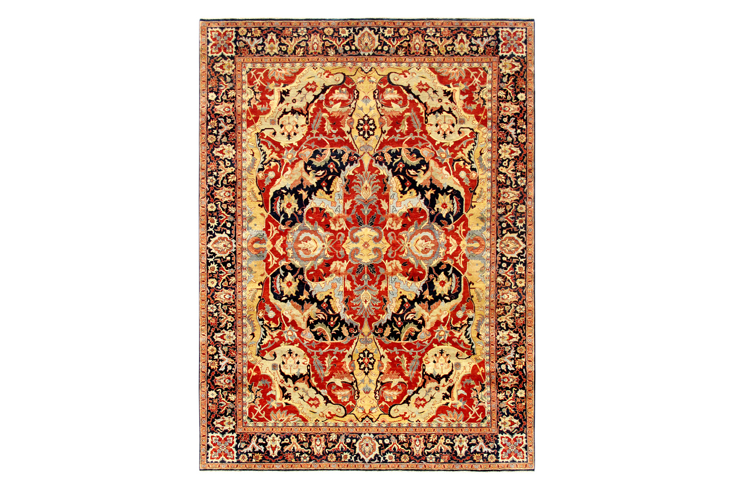 Pasargad - Oushak Collection Hand-Knotted Lamb's Wool Area Rug PS-1