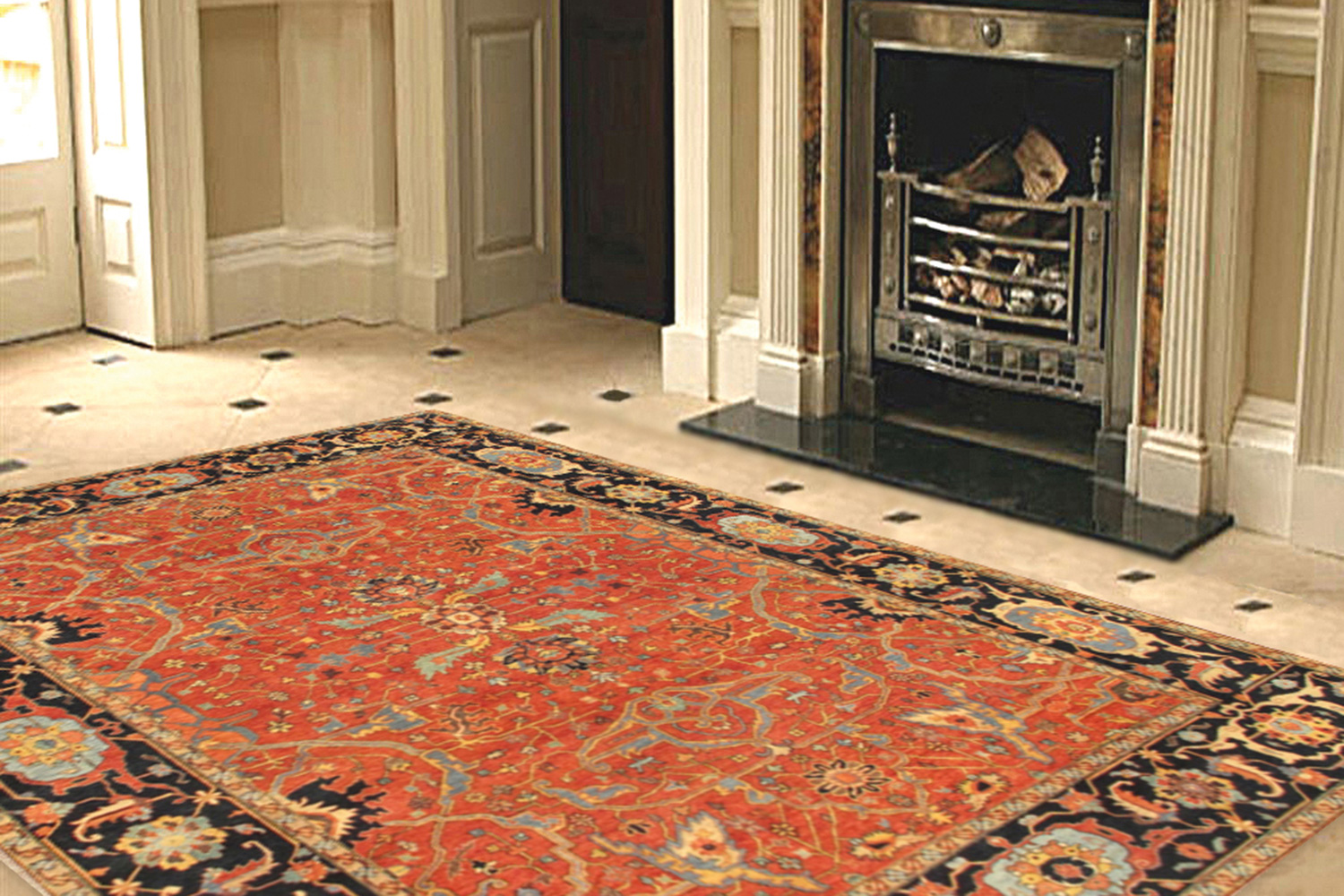 Pasargad - Ferehan Collection Hand-Knotted Lamb's Wool Area Rug PS-15