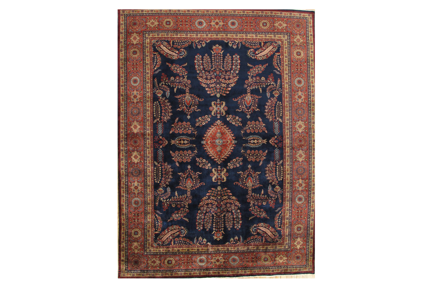 Pasargad - Peacok Thrn Sarouk Collection Hand-Knotted Lamb's Wool Area Rug PS-2