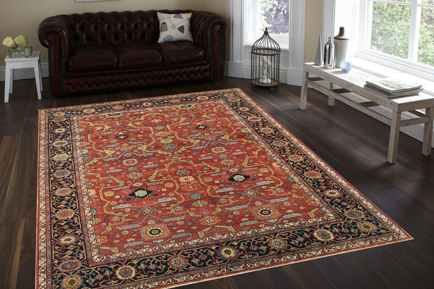 Pasargad Ferehan Collection Hand-Knotted Lamb's Wool Area Rug (PS-36 12X12) - 144'' x 147''